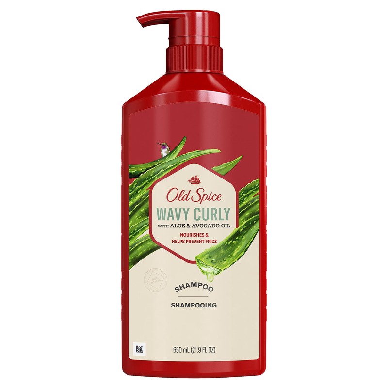 Old Spice Wavy Curly Shampoo with Aloe & Avocado Oil,