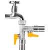 QWORK® G1/2" 3 Way Diverter Valve Switch Valve, Universal T-Adapter