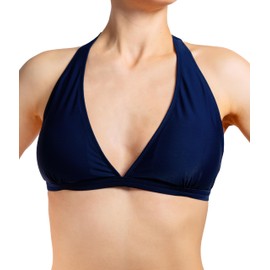 Aquarti Women's Bikini Top, Design 041 - To Tie / Dark Blue, 40