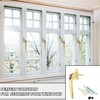 2 Heather UK Polished Gold Upvc Replacement Window Handles Double