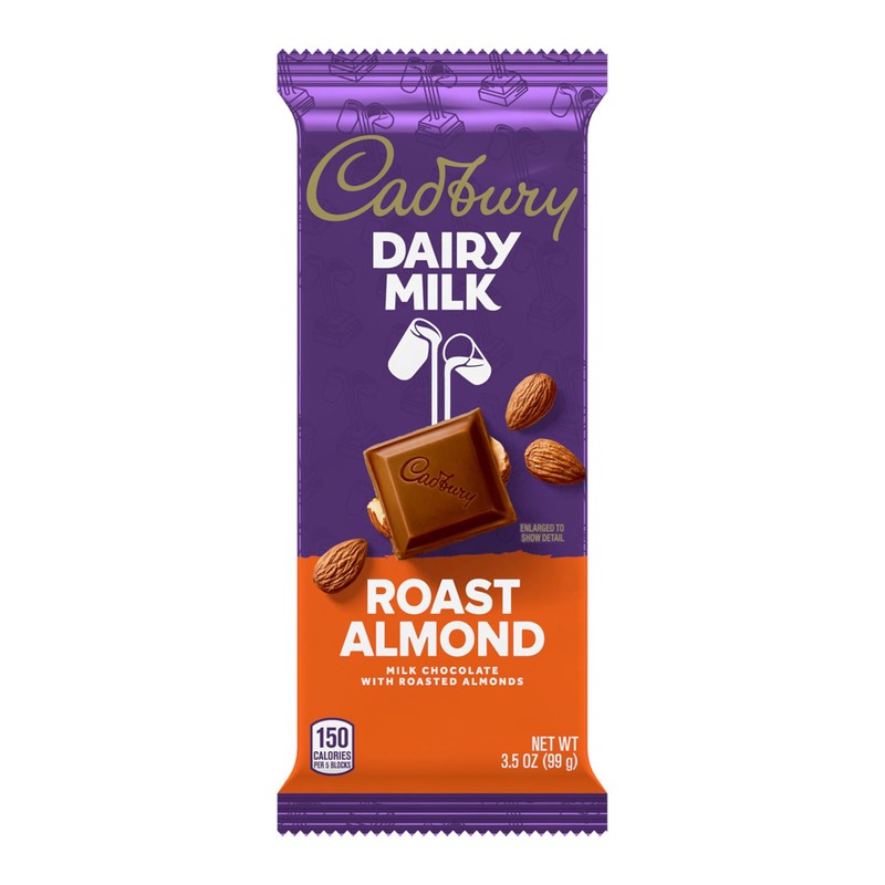 CADBURY DAIRY MILK Roast Almond Milk Chocolate Candy Bars, 3.5