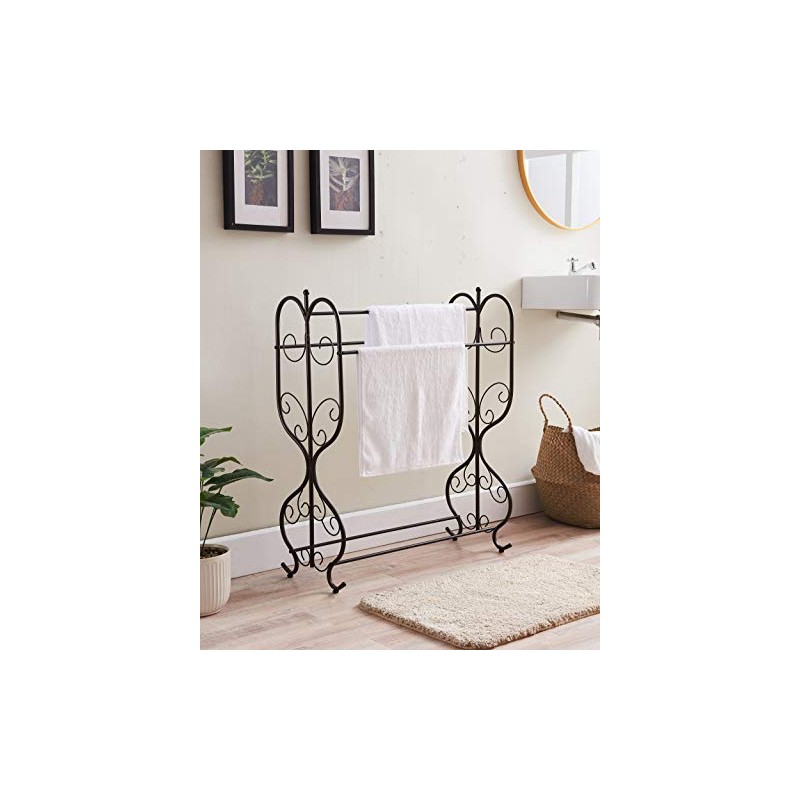 KB Designs - Freestanding Metal 3 Tier Towel Rack Stand