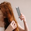 TINEASUR Telescopic Anti-Static Hair Brush Roll Comb Blow Drying Styling