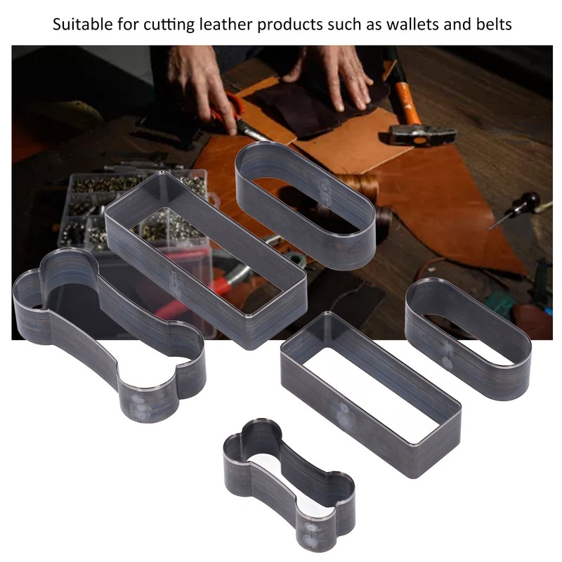 6PCS Cutting Dies Set Leather Craft Punch Hollow Cutter Tool