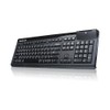 IOGEAR 104-Key Keyboard with Integrated Smart Card Reader GKBSR201TAA, Black