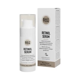 DAYTOX Retinol Serum - Anti-Ageing Serum with Pure Retinol - Reduces Wrinkles & Pigment Spots - Fights Blemished Skin - For All Skin Types - Vegan & Fragrance Free - 30 ml