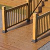 4x4 Post Base 15Pcs, Internal 3.6"x3.6" Heavy Duty Powder-Coated Steel