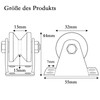 KCNOFNC 32 mm pulley steel cable, V type pulley for
