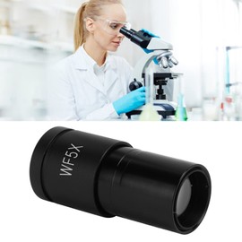 Microscope Eyepiece, High Refractive Index Universal Comfortable High Definition High Light Transmittance Biological Eyepiece for Microscope(WF5X)