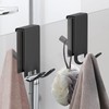 KITHOLD Shower Door Hooks, Triple Hooks Design Towel Hooks, Stainless