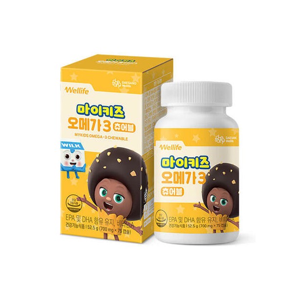My Kids Omega3 Chewable, 75 tablets, 1 unit / 마이키즈