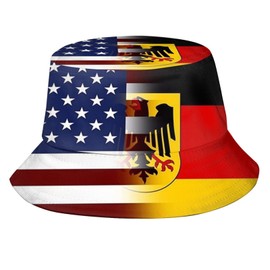 Funny Germany Flag Bucket Hat for Women Men Teens Travel Summer Germany Bucket Hats Packable Beach Sun Hat