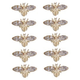 Baluue 10pcs Retro Alloy Bee Nail Charms for DIY Nail Art Cute Manicure Decorations Suitable for Enthusiasts