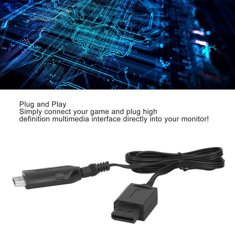Black High Definition Converter 1080P USB Audio Transmission Male High