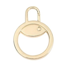 1pcs Gold Zipper Pull Replacement, Detachable Metal Zipper Puller Zip Slider Extender Handle Mend Fixer for Suitcase Luggage Backpack Jacket