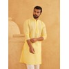 Sojanya (Since 1958 Men'S Pure Cotton Yellow Chikankari Only Long