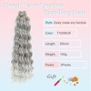 MLETULIPS Curly Crochet Braiding Hair Extensions Deep Wave Braiding Hair