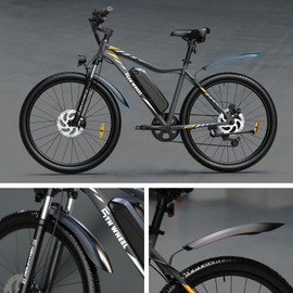 5TH WHEEL Fenders for Mate Electric Bike Rover Ebikes Mud Guard Cycling Fenders Kit Front and Rear Adjustable Angle Mudguard Set for Electric Bicycle