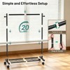 AOODA Short Clothing Rack for Hanging Clothes, Metal Small Clothes