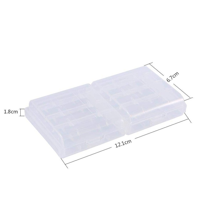 Tosuny 10Pzs Cajas de Almacenamiento de Batería, Caja de Plástico