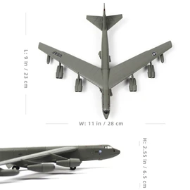 NUOTIE 1/200 Scale B-52 Stratofortress Long-Range Subsonic Jet-Powered Strategic Bomber Diecast Military Aircraft Model Display Model Aircraft for Display Collection or Gift
