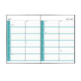 A4 Week to view 2024-2025 Academic Diary | Mid year Diary by Pirongs - Pink