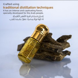 Ercao Luxury Pure Agarwood(Oud) Essential Oil - Suitable for Perfume Blending and Incense (Arabian Oud Oil Weight2g)