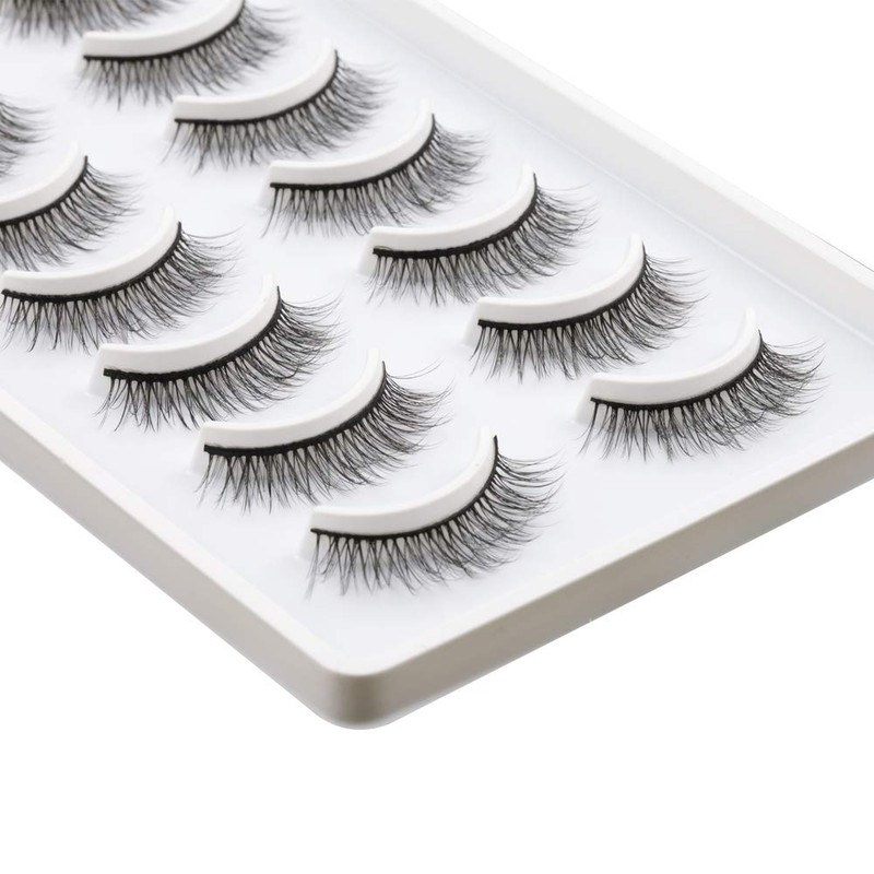 EMEDA 10 Pairs False Eyelashes, Natural Look, Cateye Eyelashes, Natural