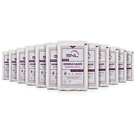 SNL Sterile Krinkle Kerlix Type 4 1/2" x 4 1/8 Yds, Latex Free, Bandage Roll - Pack of 12