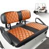 DRIVE UP Golf Cart Diamond Seat Covers, Brown EZGO Seat