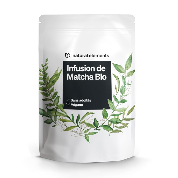 Thé Bio Matcha en poudre 100 g - Véritable matcha bio (DE-ÖKO-001) - Sans additifs, pur naturel, 100% bio & dans un sac refermable - Parfait pour le thé, le matcha, les smoothies matcha, et plus