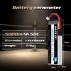 HRB 11.1V 5000mAh 3S 50C-100C LiPo Battery TR Plug for
