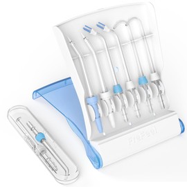 Replacement Heads for Waterpik, Replacement Picks for Water Pik Water Flosser (8 Tips Combo + Storage Case + Travel Case Bundle)