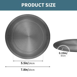 Aluminum Gas Stove Heat Diffuser - Conduction Plate, Flame Guard Simmer Ring for Glass Cooktop