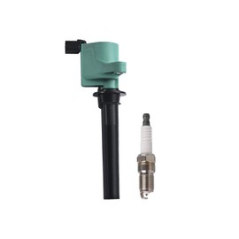 ENA Set of 6 Green Ignition Coil Pack and Platinum Spark Plug Compatible with Ford Mazda Mercury 2001-2003 Taurus, 2001-2010 2011 Tribute, 2001-2003 Sable V6 3.0L Replacement for FD502 DG500 SP432