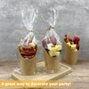 CAMKYDE 50 Sets Disposable Charcuterie Cups with Sticks and Bags,