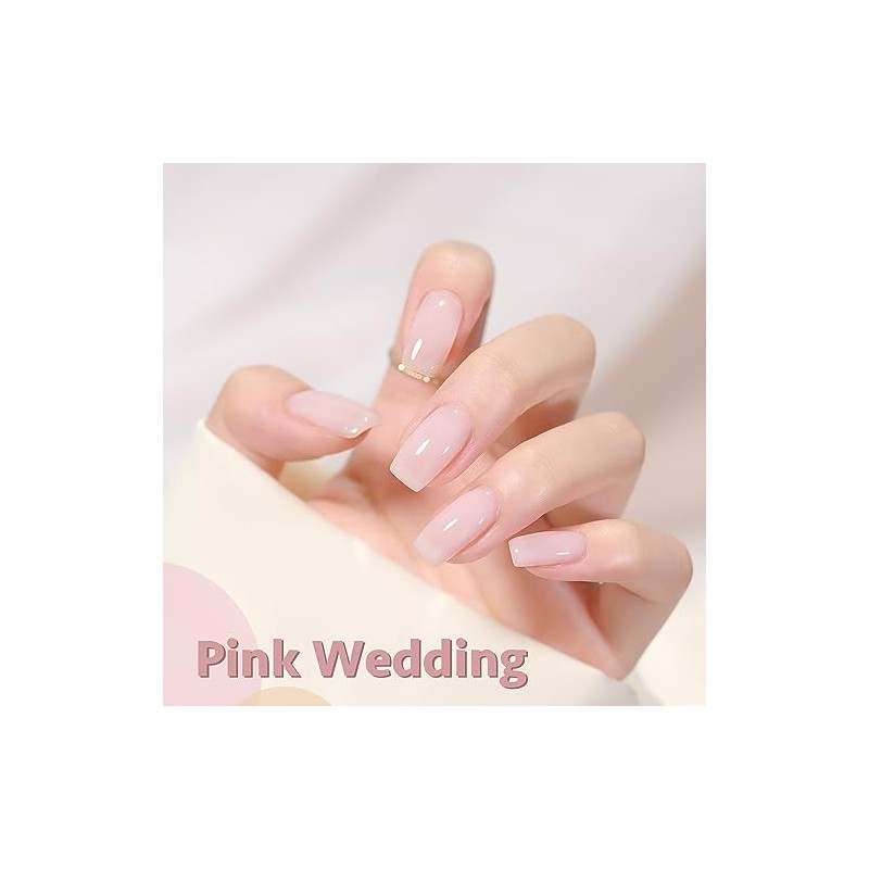 GAOY- Esmalte de uñas en gel Jelly Nude, esmalte en
