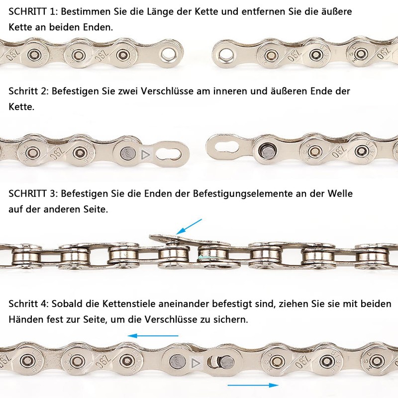 WUDQIJI Bicycle Missing Link Bicycle Chain Link 8 Pairs Chain
