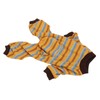 Striped Dog Pajamas Soft Stretchy Warm 4 Legged Puppy Jumpsuit