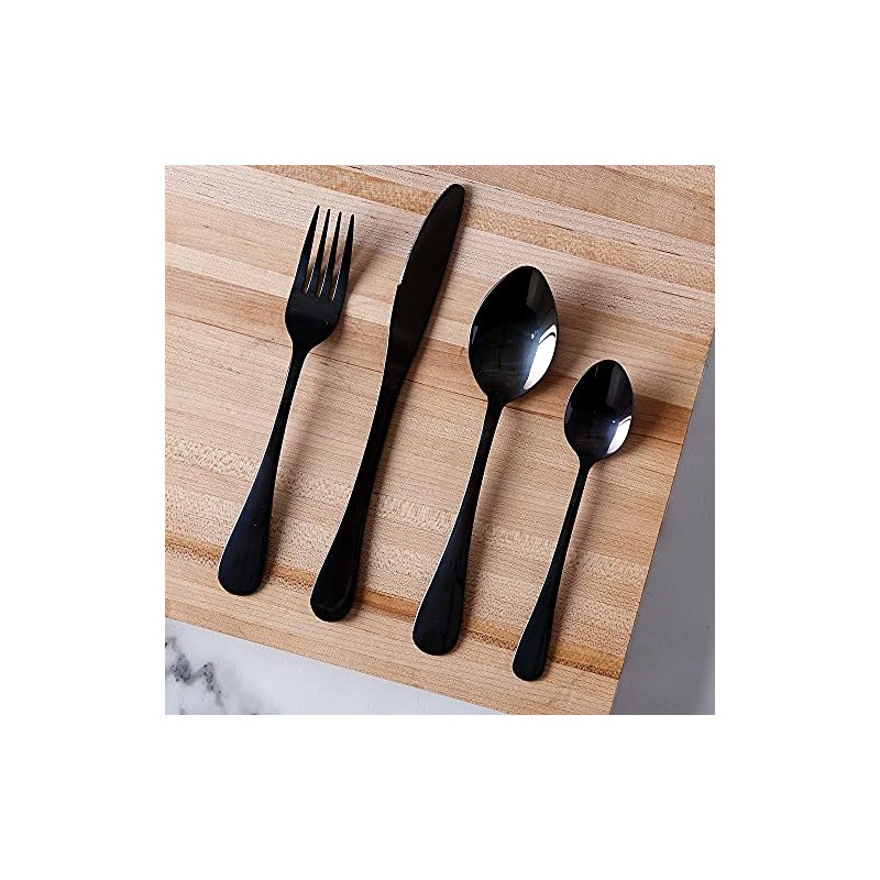 Safdie & Co. Flatware Silverware Cutlery Stainless Steel Utensils Service