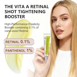 Retinal Shot - Refuerzo de apriete con 0.1% de esencia de retinol retiniano, paquete de 2 refuerzos antienvejecimiento, refinador de poros y fórmula s