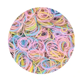 TYGA Store Pack of 1000 Mini Rubber Bands Soft Elastic Bands for Kids Hair, Braids Ponytail Hair, Pet Hairband Wedding Hairstyle and More (Mixed Colours)