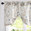VOGOL Tie-up Valance 18 Inches Long Curtains for Kitchen Small