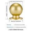 goldenwarm 25 Pack Kitchen Cabinet Knobs Gold Drawer Knobs -