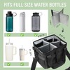 4 Cup Drink Carrier,Water Bottle Holder with Strap & Adjustable