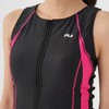 Fila 3132026 Women's Full Zip Tankini Top and Bottom Set,