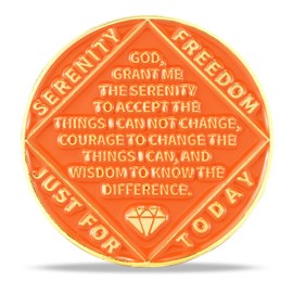 2 Year Sunset Coastal Road Sobriety Coin – Journey into Serenity NA Medallion – Spiritual Token for Recovery & Clean Time – Empowering NA AA Chips – Gift for Men & Women