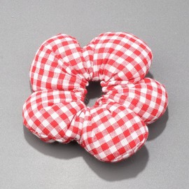 Baoblaze 5 Pieces Hair Scrunchies for Women Bun Ponytail Holder Puff Cute Loops Plaid Simple Ropes Elastic Bands for New Year Birthday