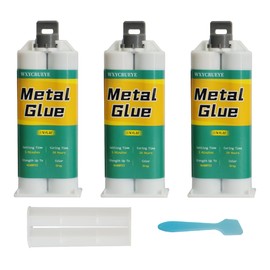 Metal Repair Glue, 1.76 oz, Heavy Duty Metal Epoxy Glue, Metal Putty, Liquid Metal Filler, for Stainless Steel, Plastics, Aluminum, Welding Metal to Metal Glue, high Strength Heat and Water, Oil putty