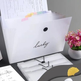 Storage Organizer, 12 Holder File Folder Pocket Set gae seoryu Clear du for home organization and desk space-saving household accessory, Korean Import, Home